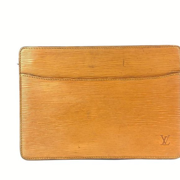 Brown Epi Leather Pochette Homme 7LV910